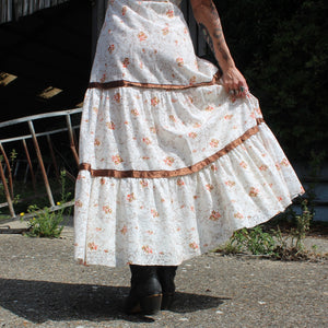 White long prairie dress