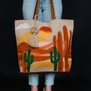 Desert Scene Tote Bag