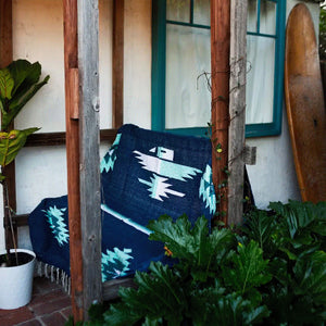 Blue Eagle Mexican Blanket | Thunderbird Baja Blanket
