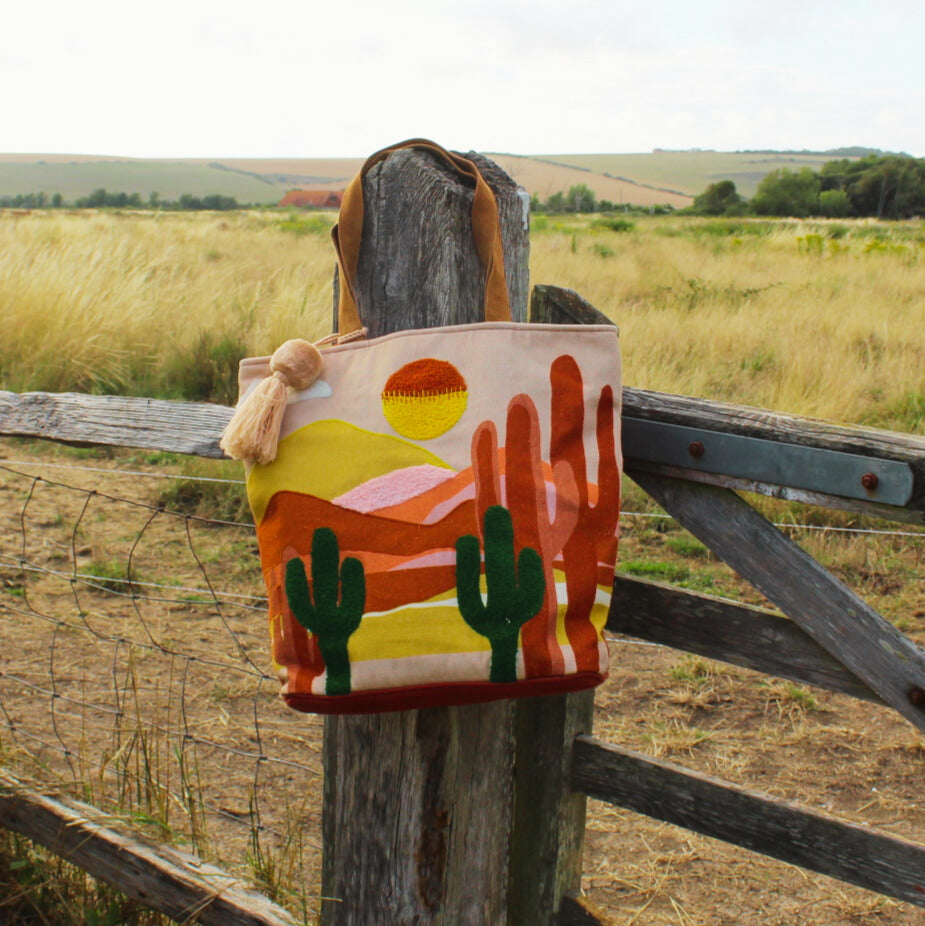 Desert Scene Tote Bag