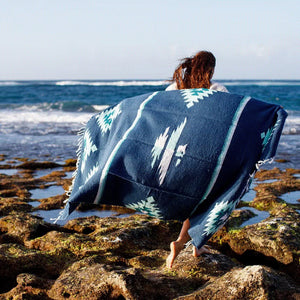 Blue Eagle Mexican Blanket | Thunderbird Baja Blanket