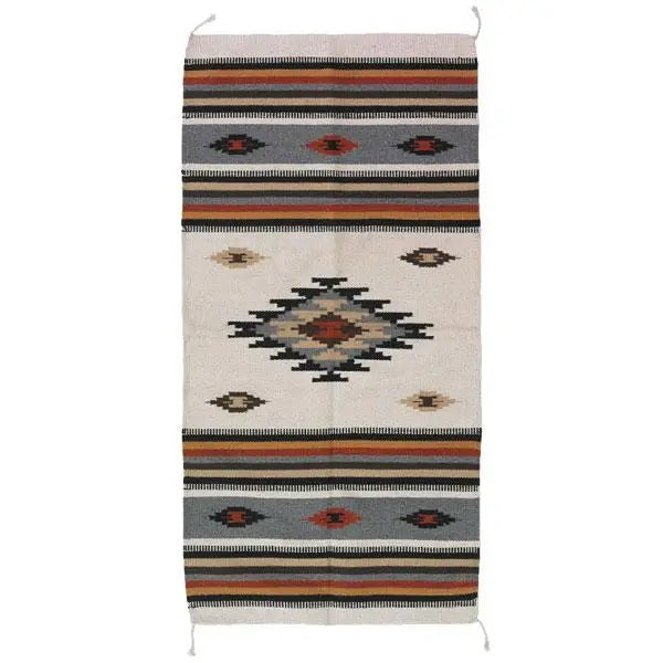 Hacienda Rug in Southwestern Design white