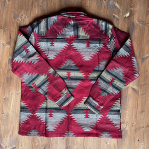Southwest Woven jacket in Red / Cream