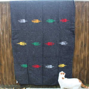 Charcoal Thunderbird Baja Blanket