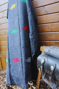 Charcoal Thunderbird Baja Blanket