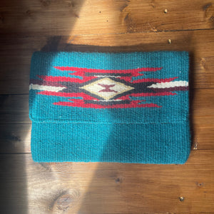 Chimayo-Style Clutch Purse turquoise