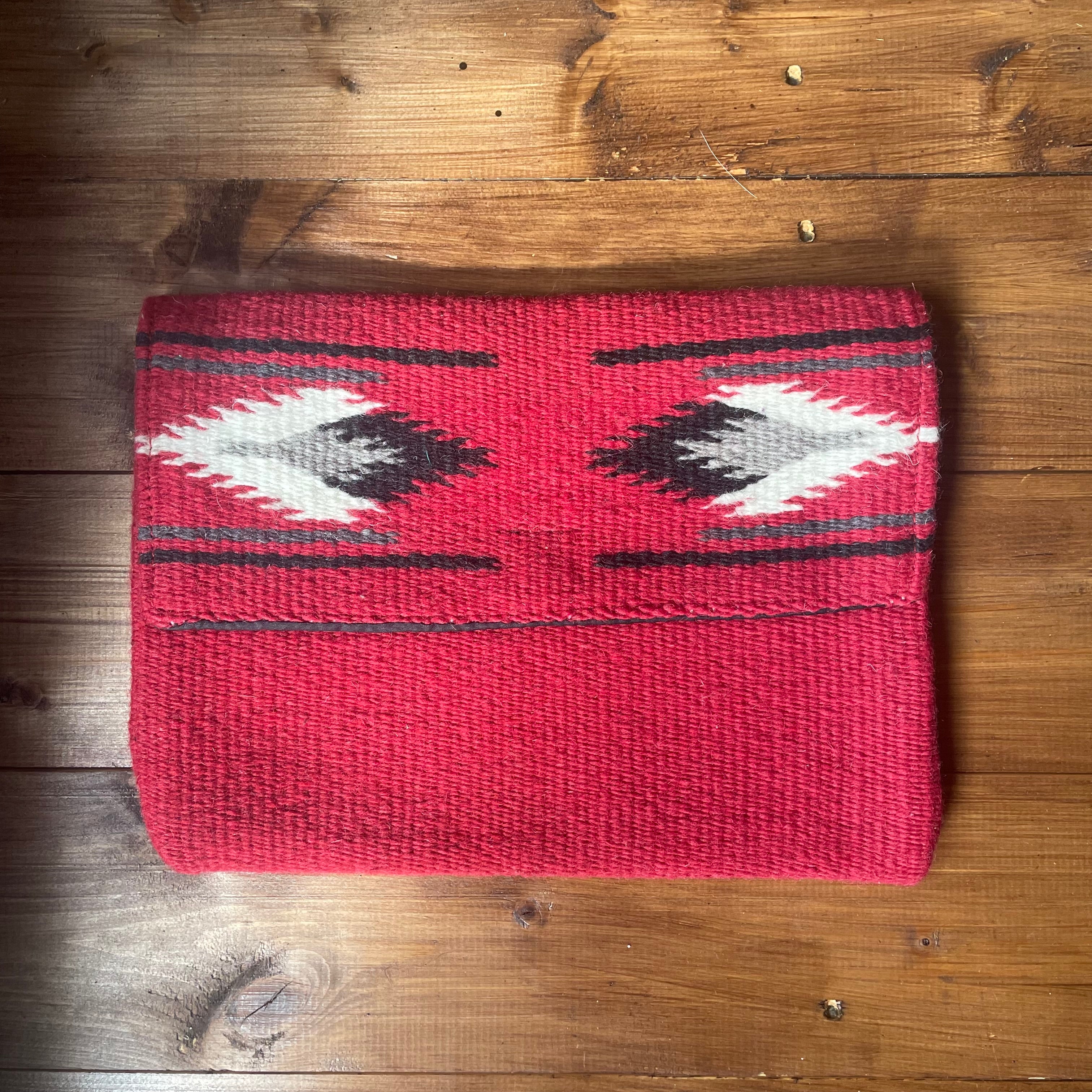Chimayo-Style Clutch Purse red