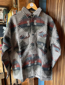 Southwest Woven jacket in Grey /Olive