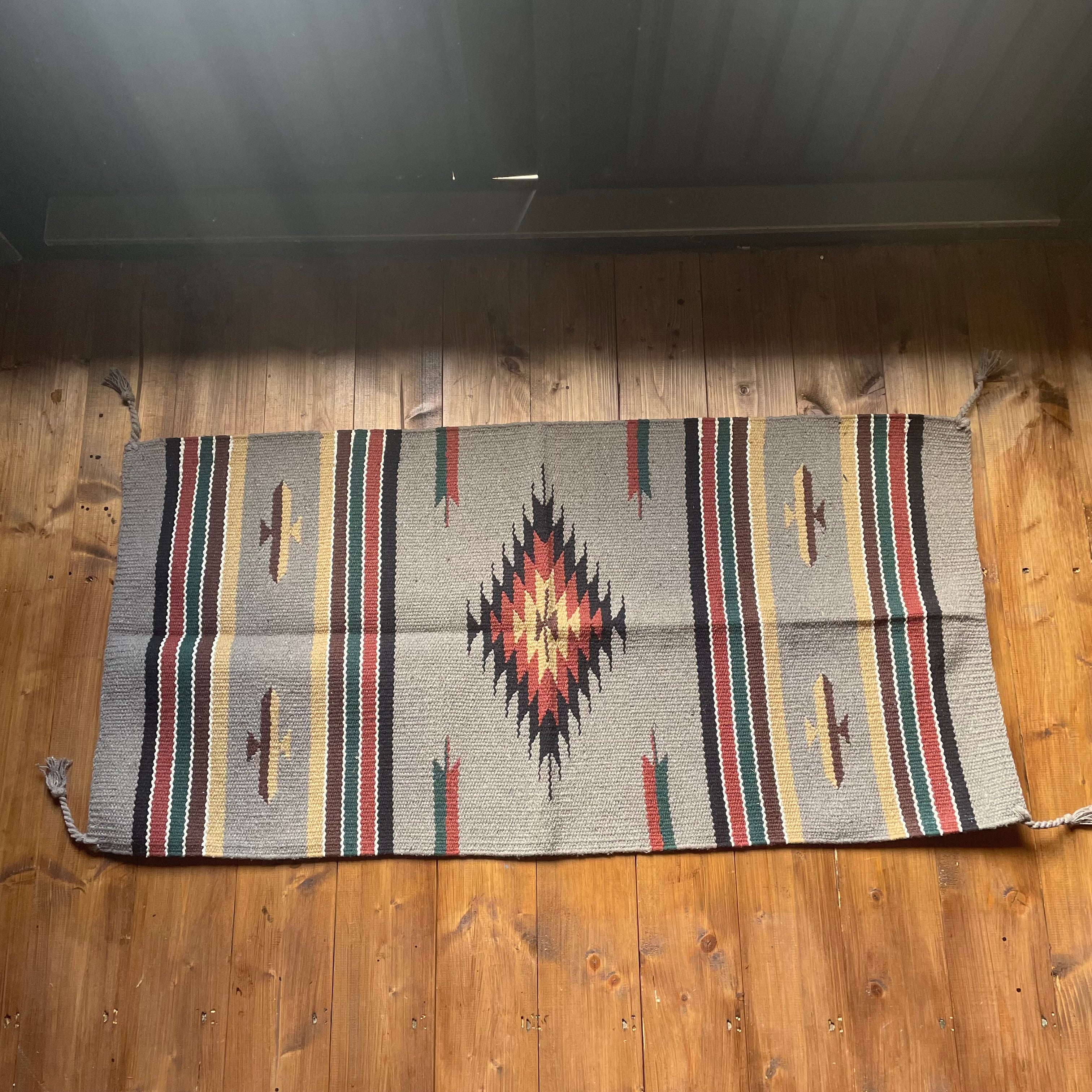 Hacienda Rug in Southwestern Design grey