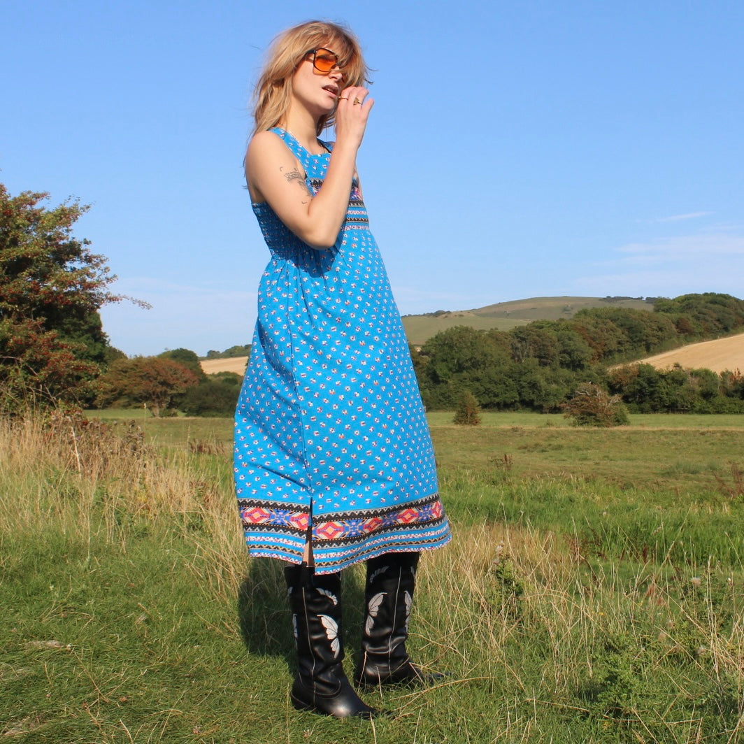 Vintage Mexican hacienda dress