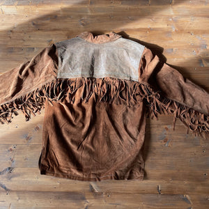 Heavy sued western tassel jacket with great embroidery