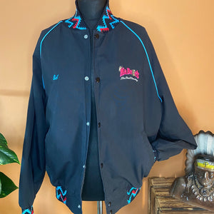Vintage western bomber jacket with custom embroidery