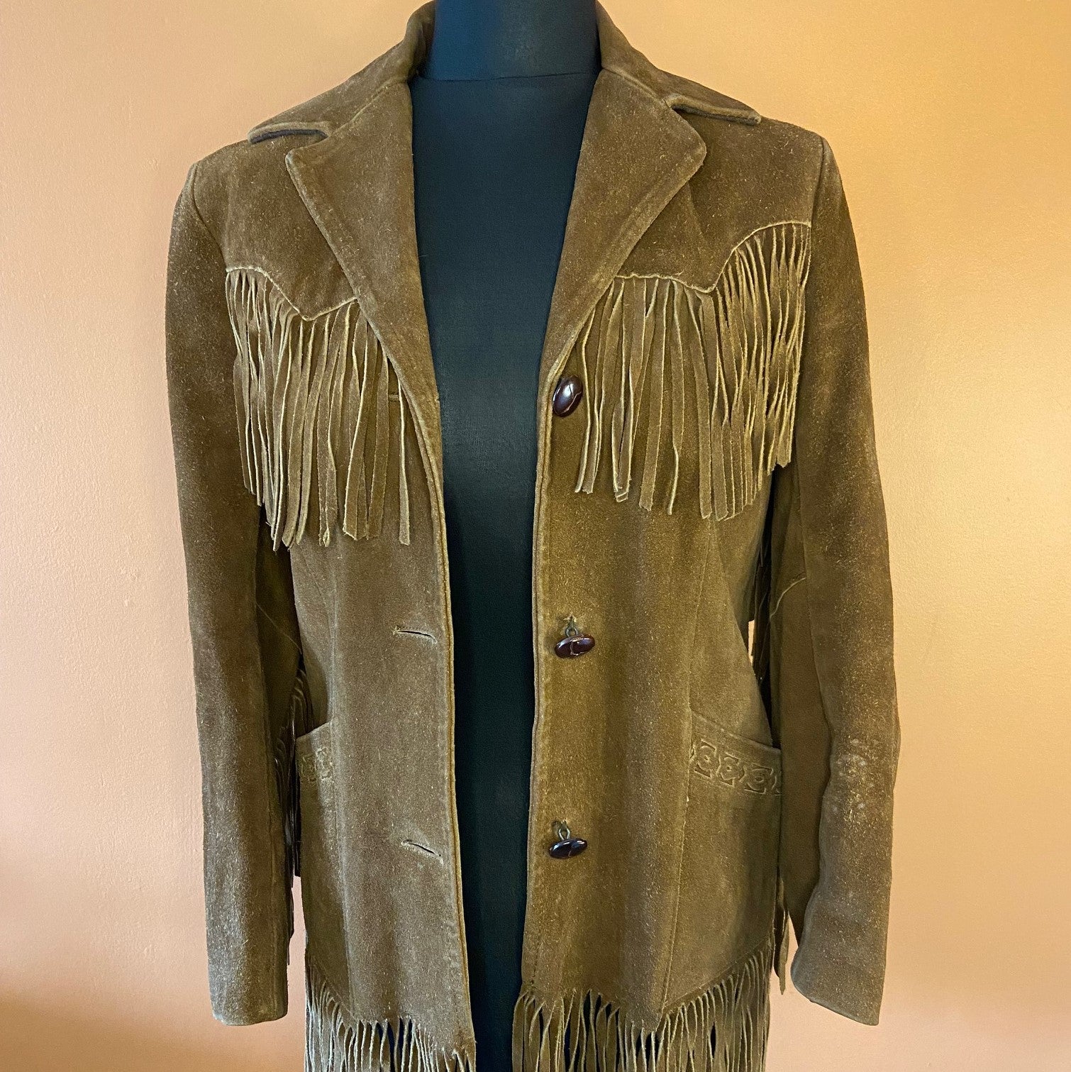 Suede tassell 70s Pioneer Wear Jacket