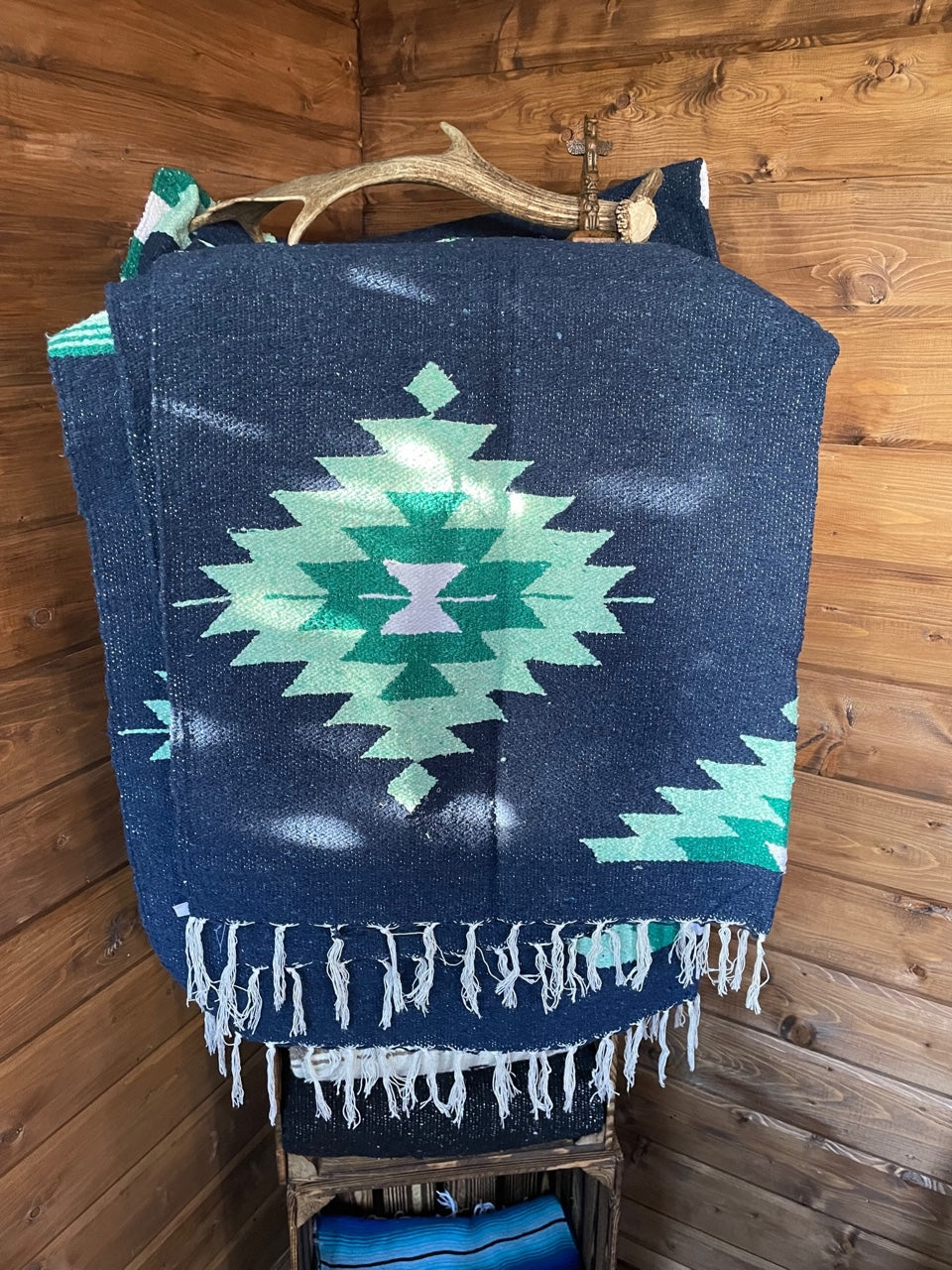 Blue Eagle Mexican Blanket | Thunderbird Baja Blanket