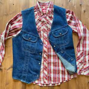 Top quality womens vintage denim vest