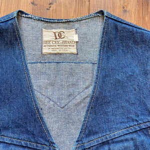 Top quality womens vintage denim vest