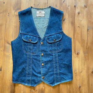 Top quality womens vintage denim vest