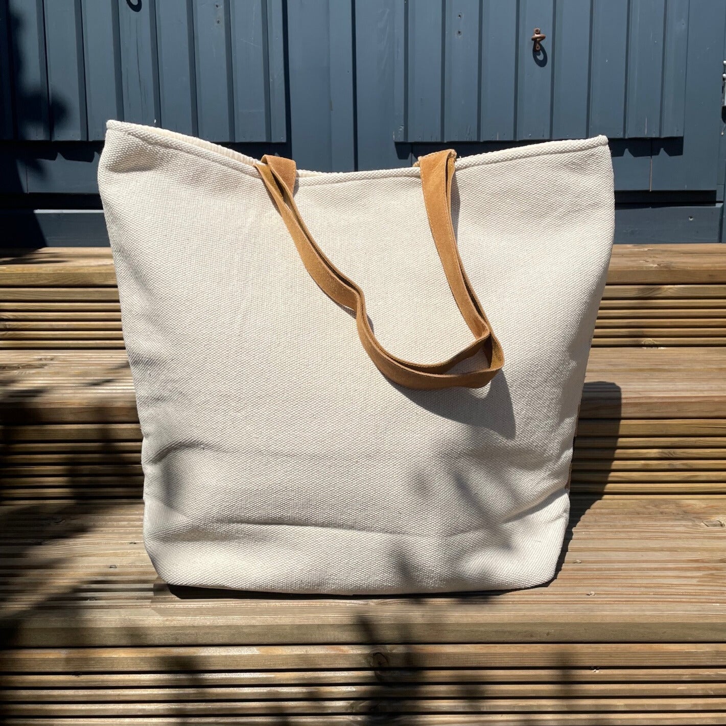 Cream, Black & Tan Western Tote
