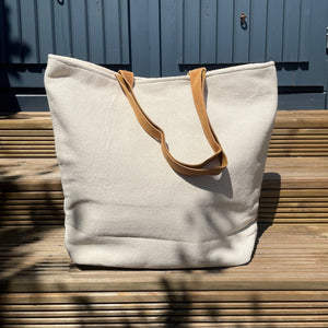 Cream, Black & Tan Western Tote