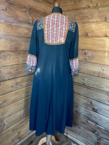 70s maxi caftan dress