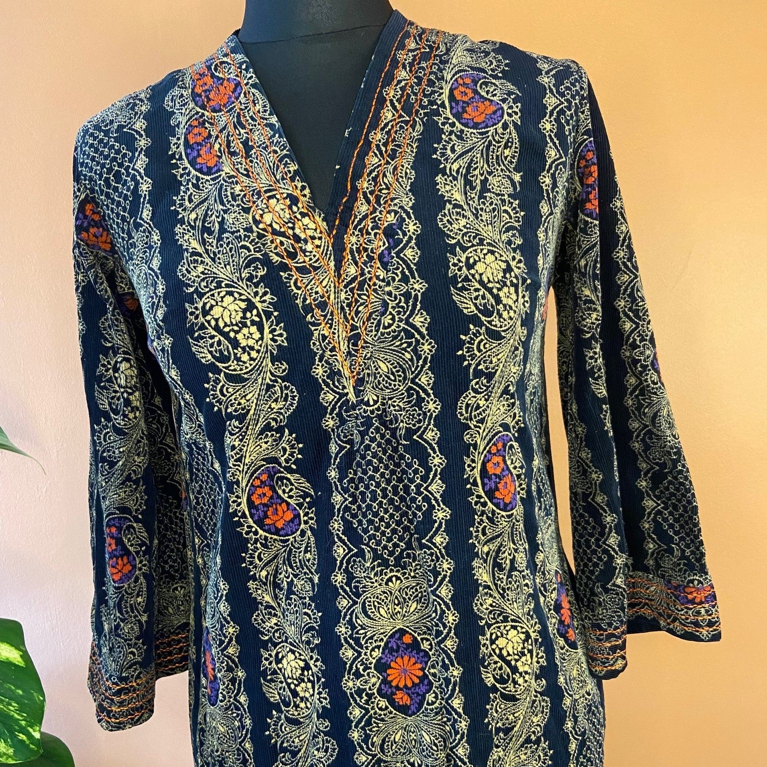 Vintage rare pattern maxi dress