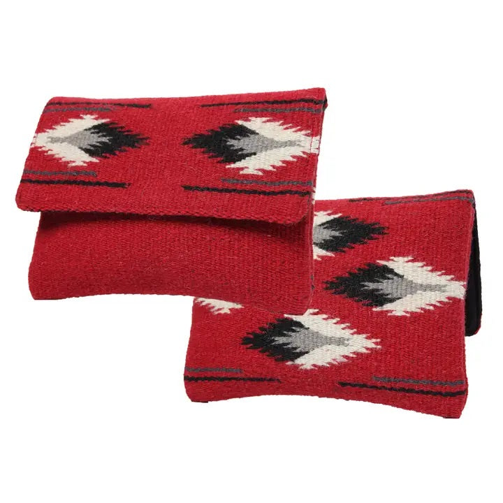 Chimayo-Style Clutch Purse red