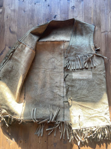 Vintage tassel suede vest