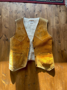 Vintage sheep skin vest