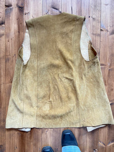 Cow hide vintage vest