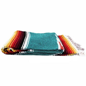 Turquoise sunset baja diamond blanket