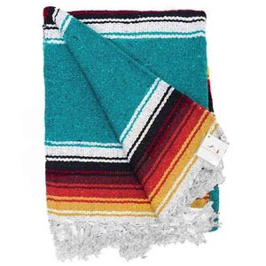 Turquoise sunset baja diamond blanket