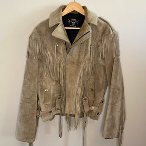 Vintage Dekadenz suede tassel jacket