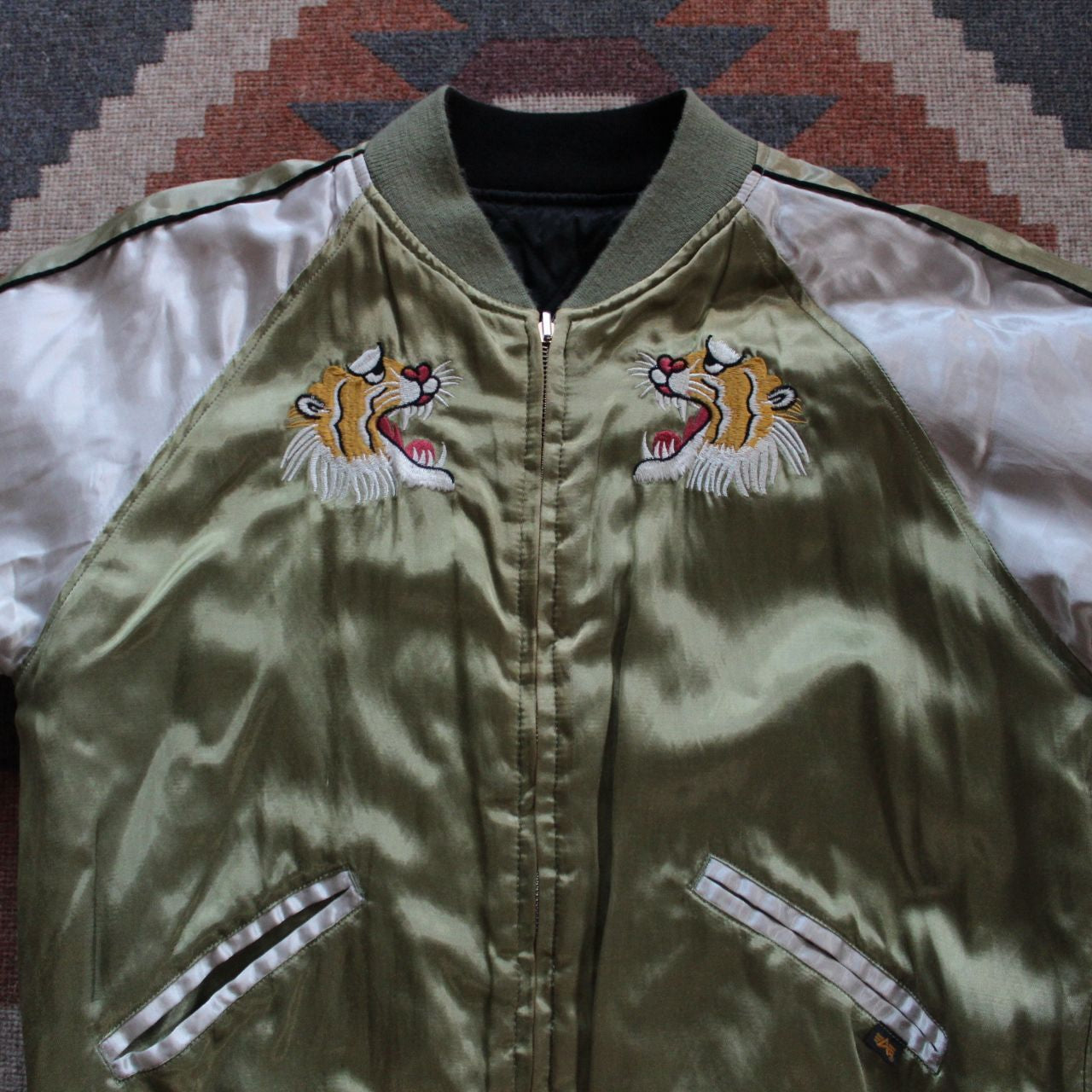 Vintage japanese reversible souvenir jacket