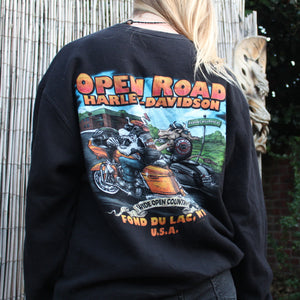 Open road print Harley biker jersey