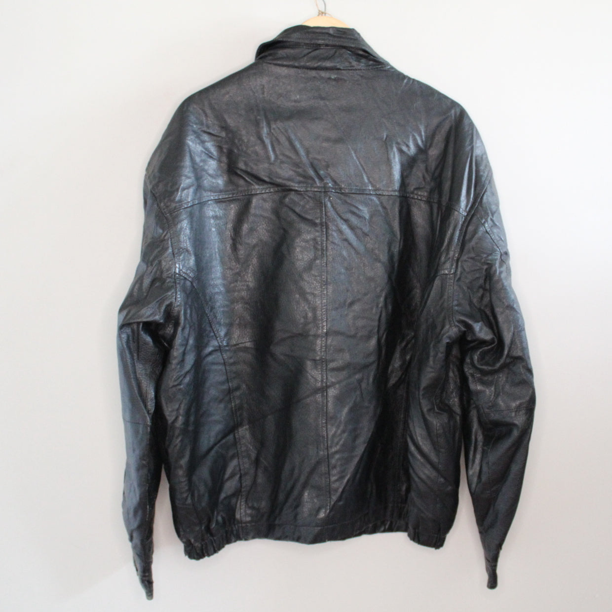 Men Vintage coach jacket leather jacket