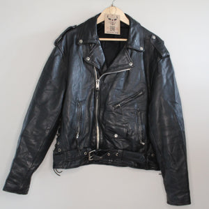 Men Vintage motorcycle leather jacket
