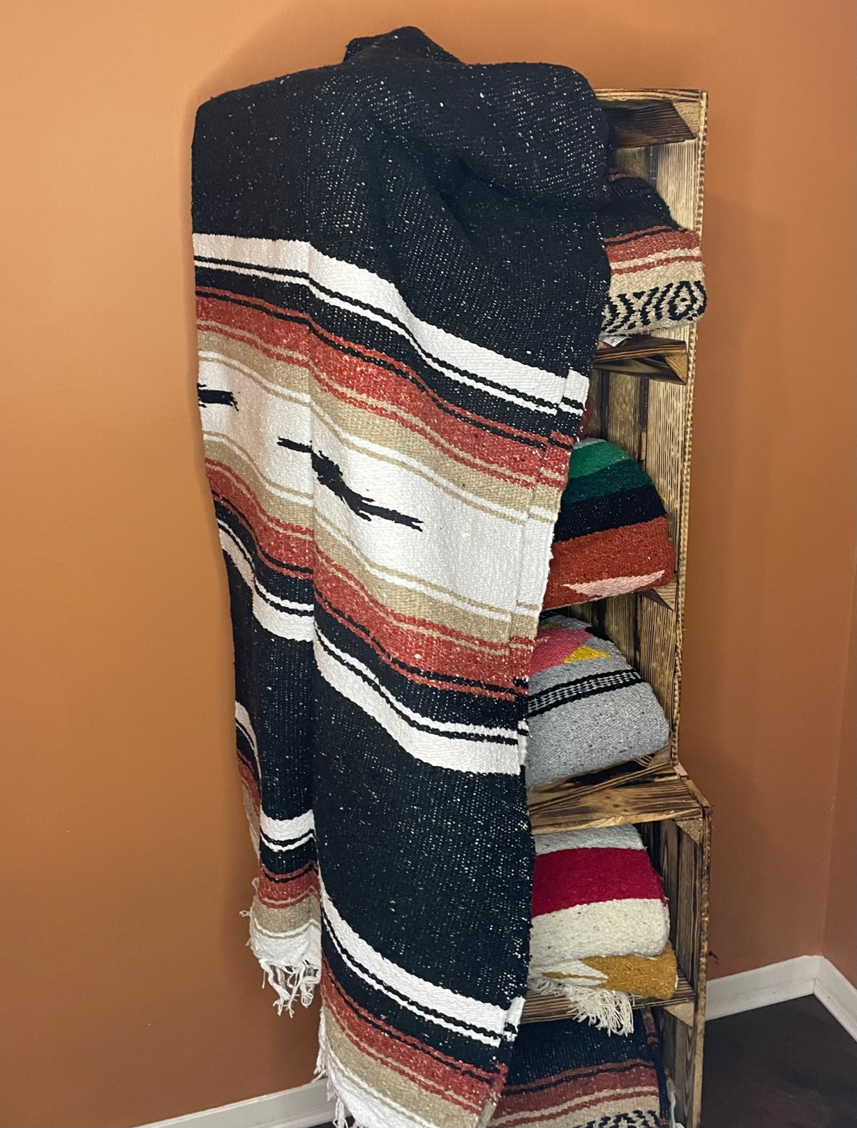 Black Baja Diamond Blanket