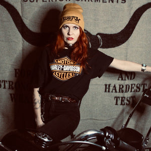 Vintage Harley logo biker t`-shirt