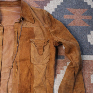 Vintage western suede tassel jacket