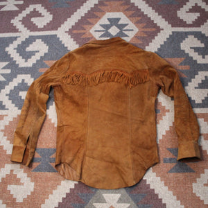 Vintage western suede tassel jacket