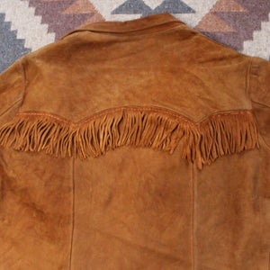 Vintage western suede tassel jacket