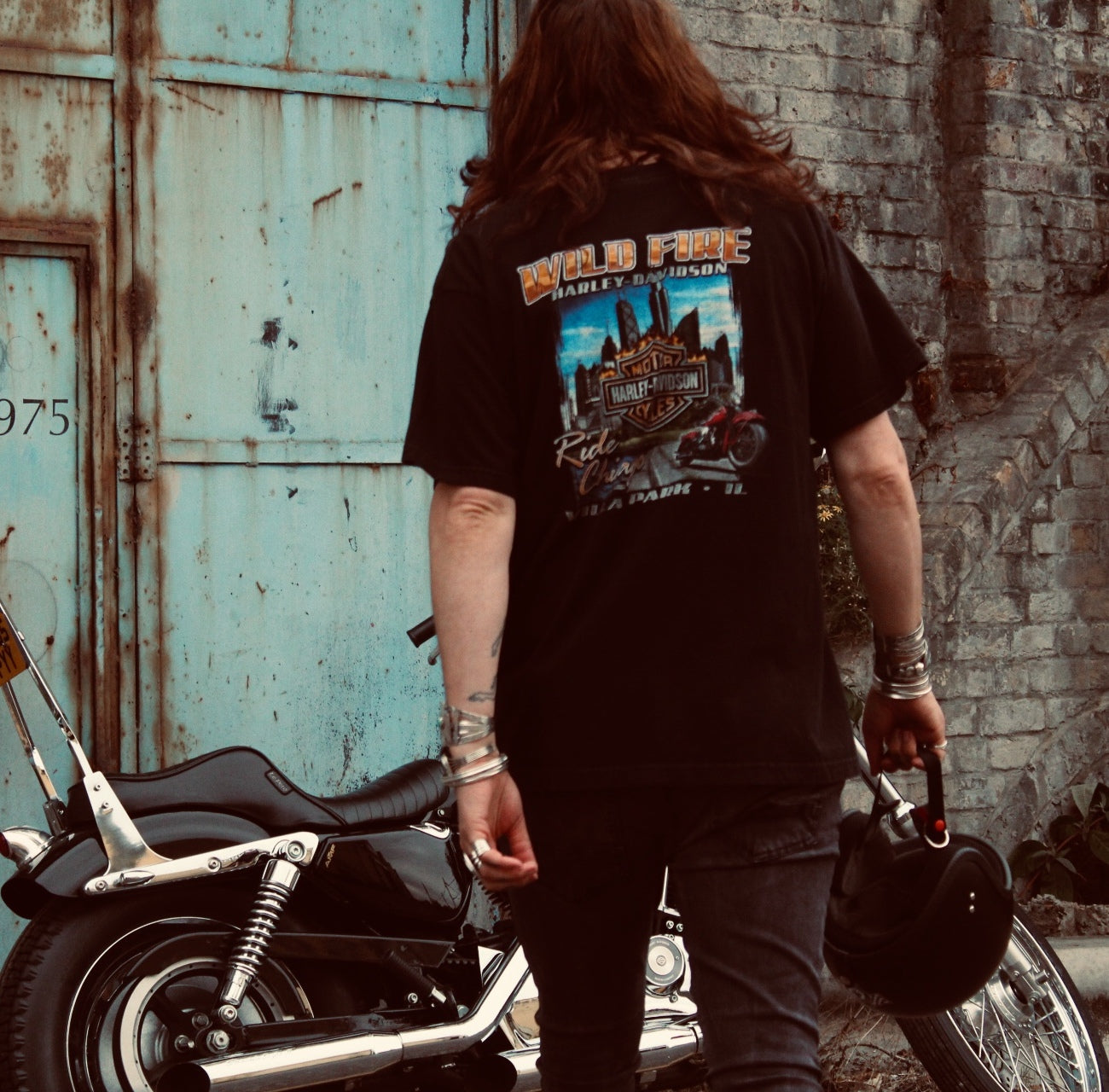 Motorcycle vintage biker t`shirt