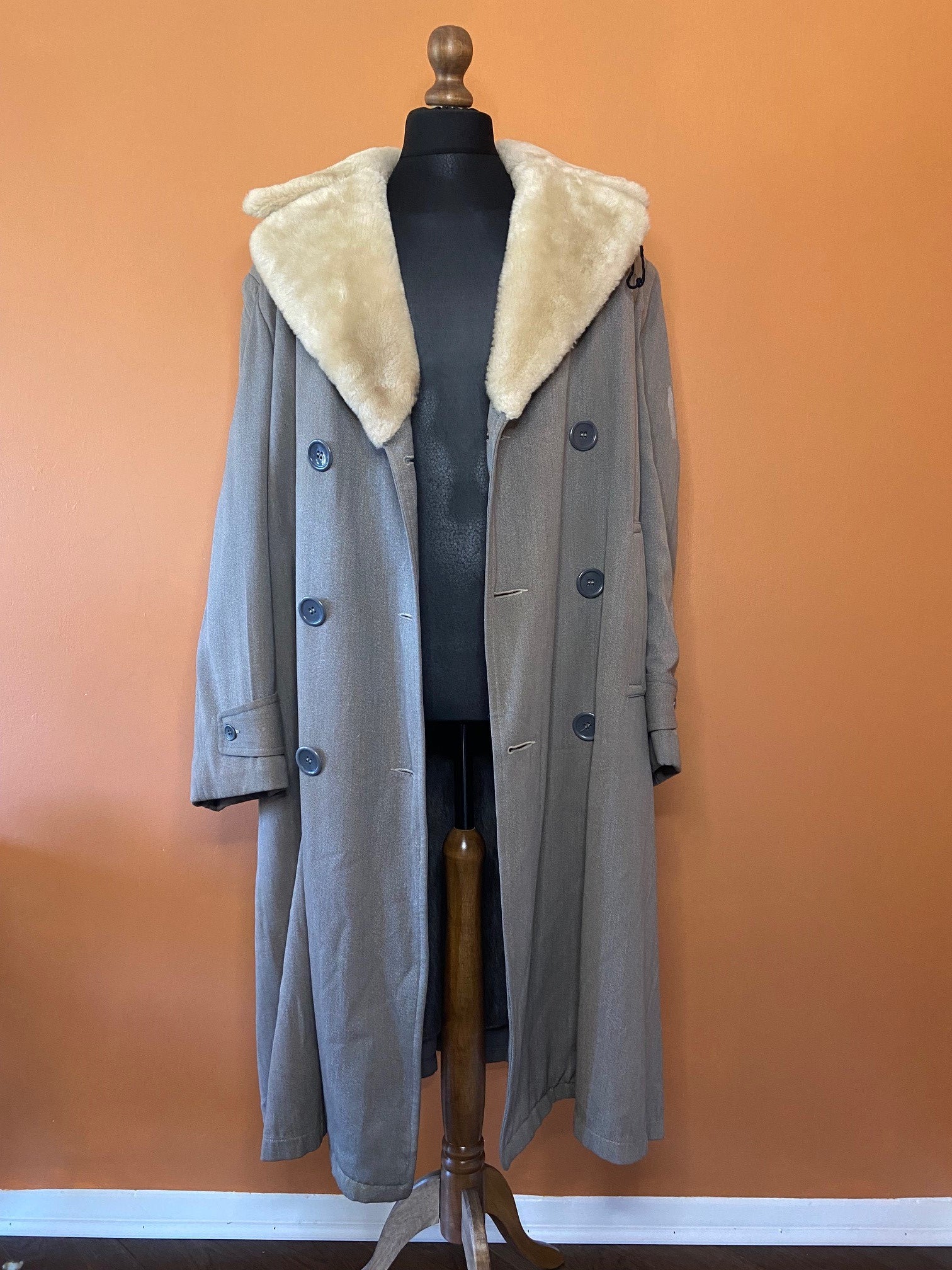 Vintage 1950s storm coat
