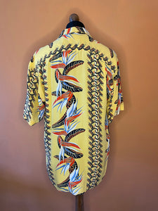Vintage bird of paradise hawaiian shirt