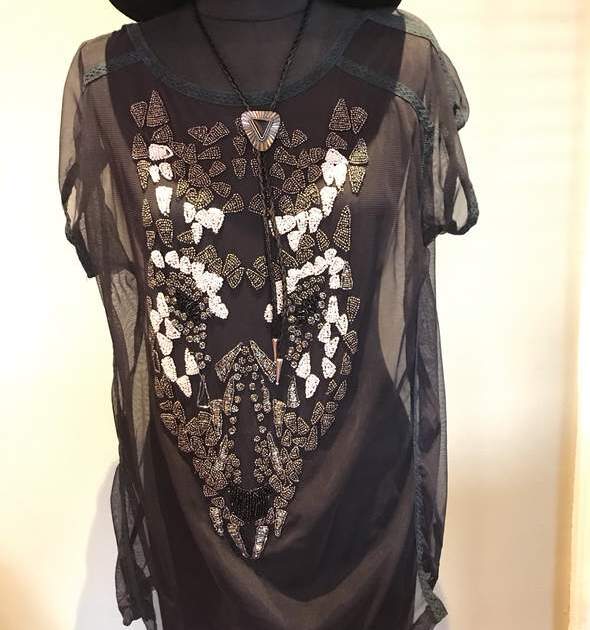 Vintage sequence top