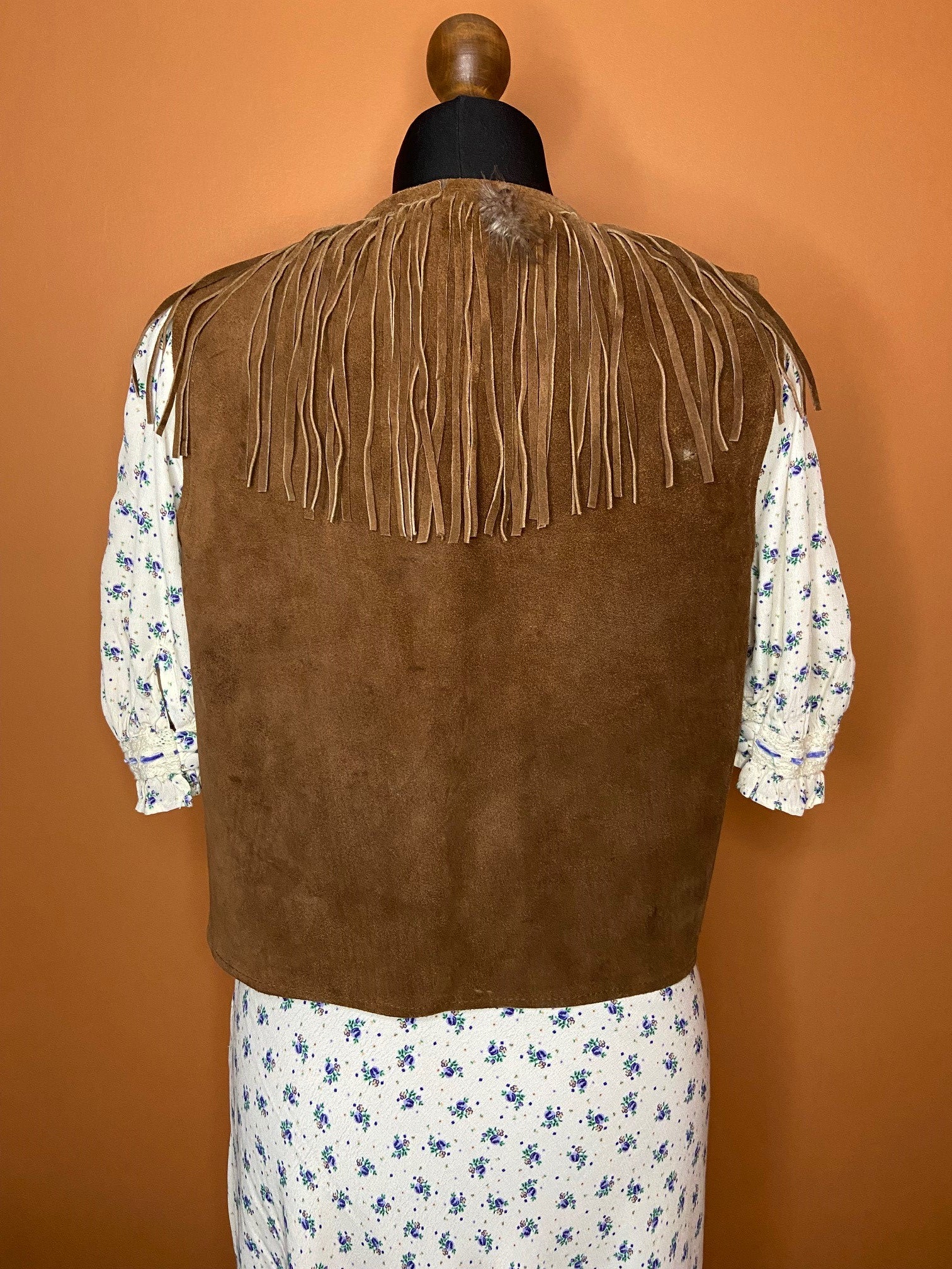 Vintage 70s tassel vest