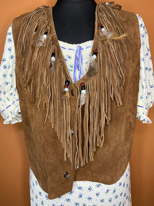 Vintage 70s tassel vest