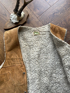 Vintage Mexican sheep skin vest